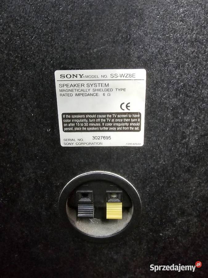 Kolumny stereo sony SSWZ8E Wysyłka małopolskie sprzedam
