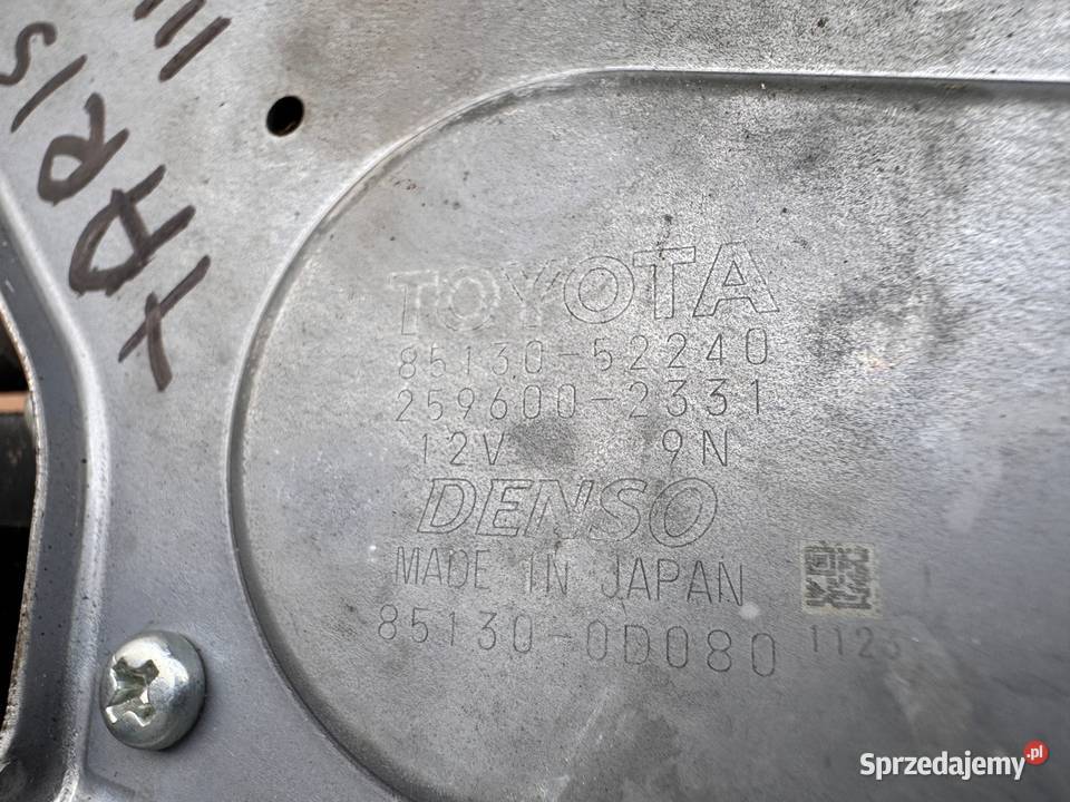 Silnik mechanizm wycieraczki tył Toyota Yaris Brzesko
