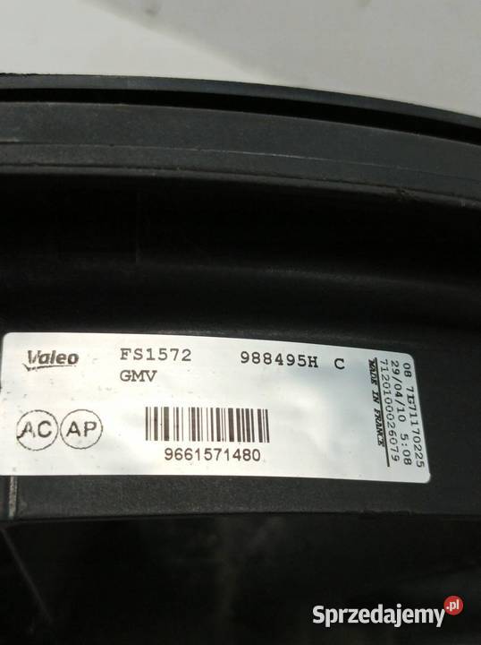 WENTYLATOR CHŁODNICY 16 HDI 9661571480 Peugeot osobowe