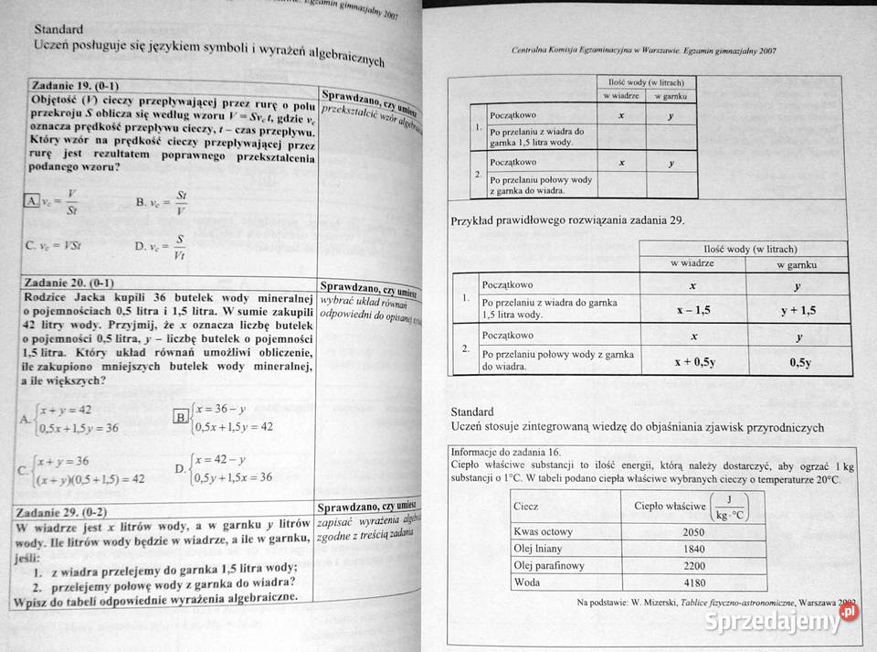 Egzamin Gimnazjalny Blok matematyczno Chełm