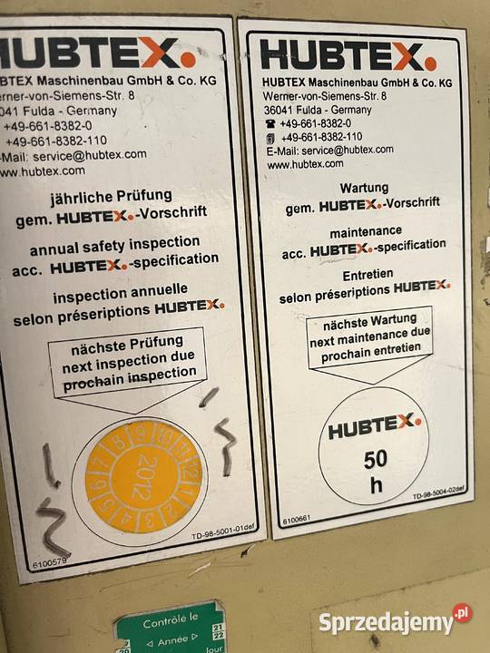 HUBTEX MQ60 Wózek widłowy Produkcja Radomsko