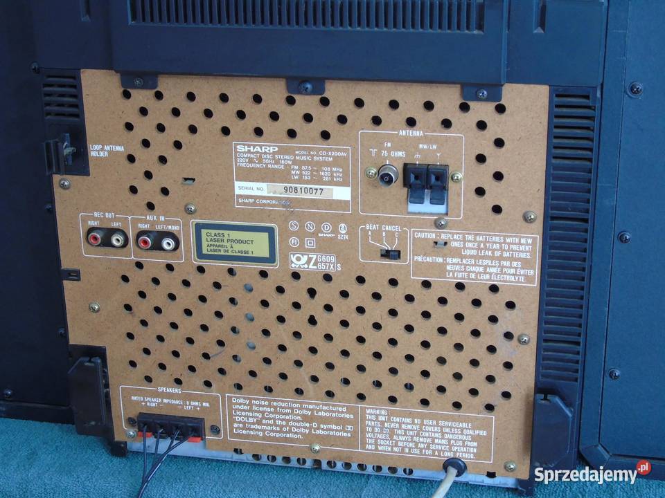 Wieża Sharp CDX200AV świetny dźwięk Vintage podkarpackie Jasło