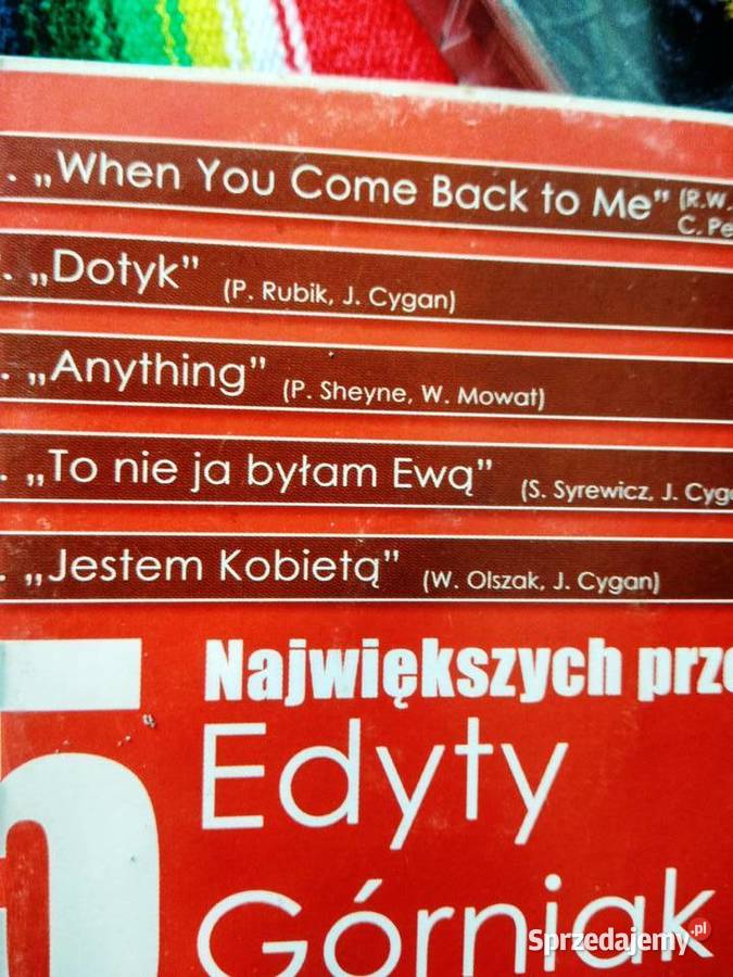 Przeboje Edyty Górniak muzyka Warszawa sprzedam