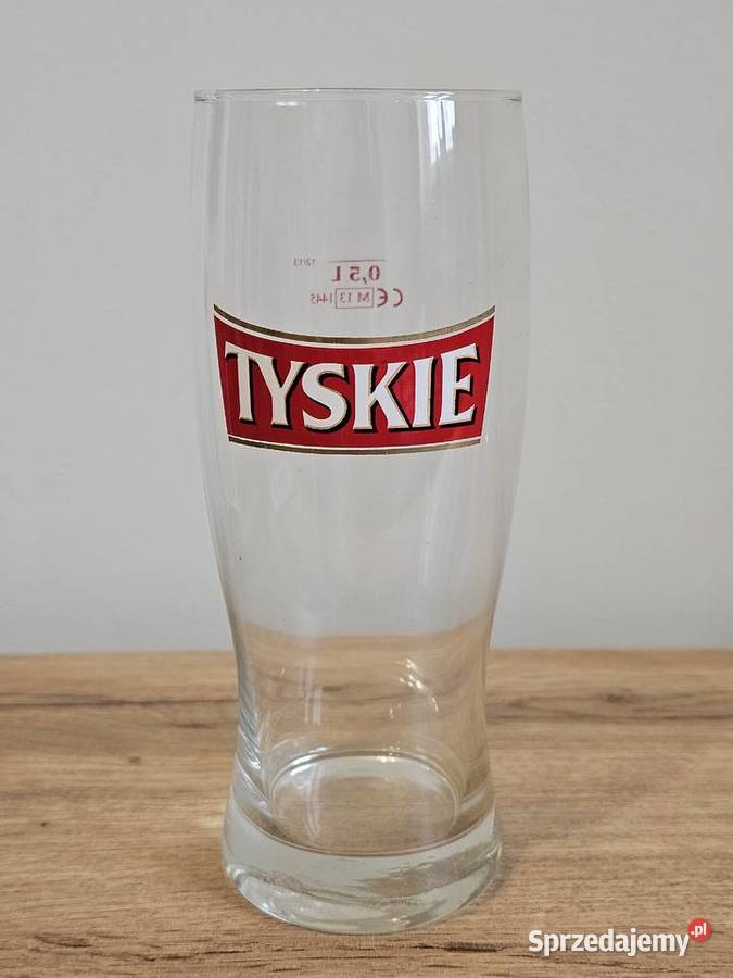 szklanka pokal kufel na piwo Tyskie pojemność 05 Krosno