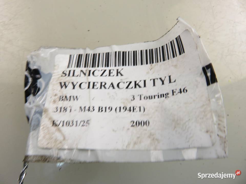 SILNICZEK WYCIERACZKI TYŁ BMW 3 Touring E46