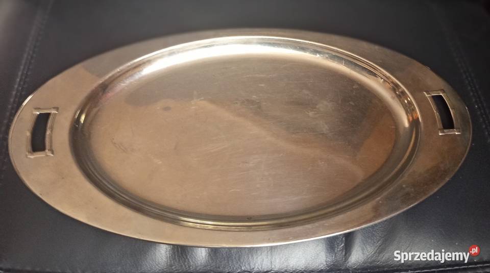 Taca Półmisek owalny platerowany kujawsko-pomorskie Nakło nad Notecią