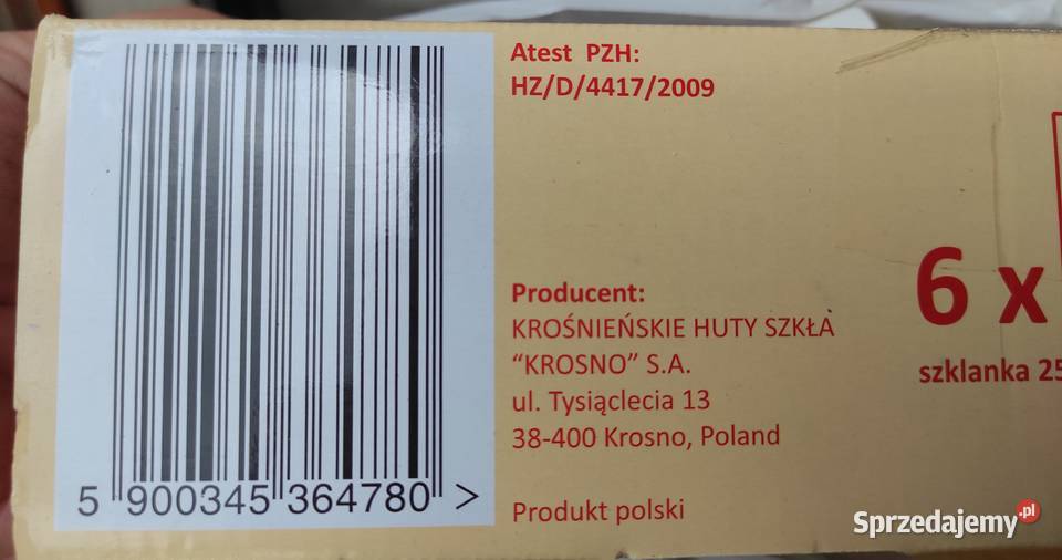 Komplet szklanek i kieliszków 18 częściowy Dom i Ogród Łobez