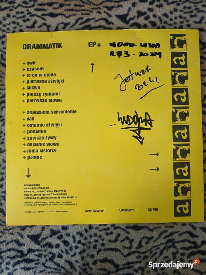 Płyta winylowa grammatik z autografami Warszawa