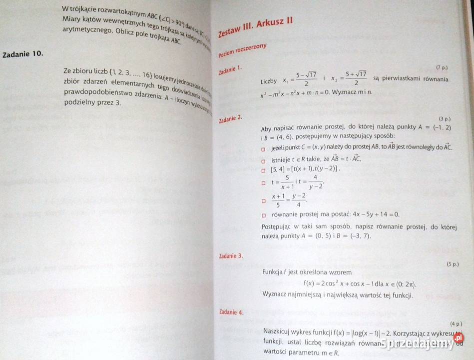 Matematyka Cz 2 Matura 2005 J Człapiński J Uss lubelskie Chełm