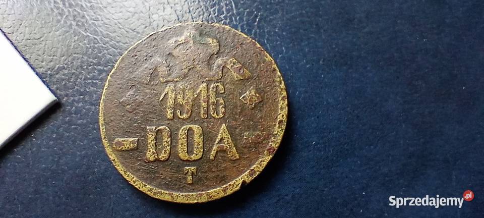 Stare monety 20 halerzy 1916 Niemiecka Afryka podkarpackie Lesko