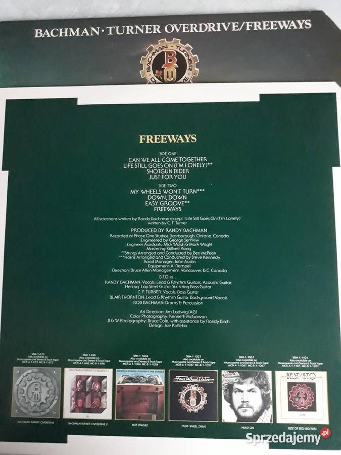 BACHMAN TURNER OVERDRIVE Freeways 1977 podkarpackie Rzeszów