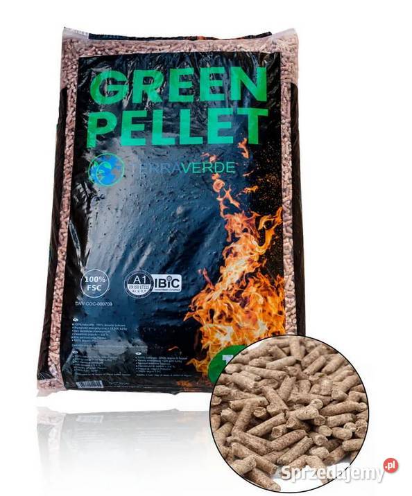 TERRA VERDE PELET BUKOWY A1 6 MM PALETA 975 OPAŁ