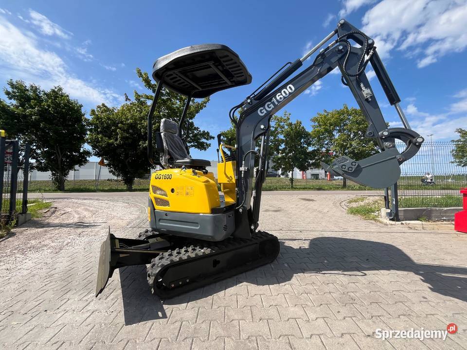 Minikoparka gąsienicowa GG1600 silnik Kubota Poniatowa