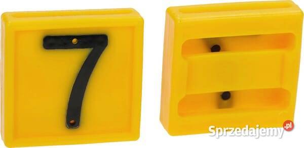 Cyfra do obroży 7 żółta 45x45mm 306007FA Do hodowli zwierząt Kamionna