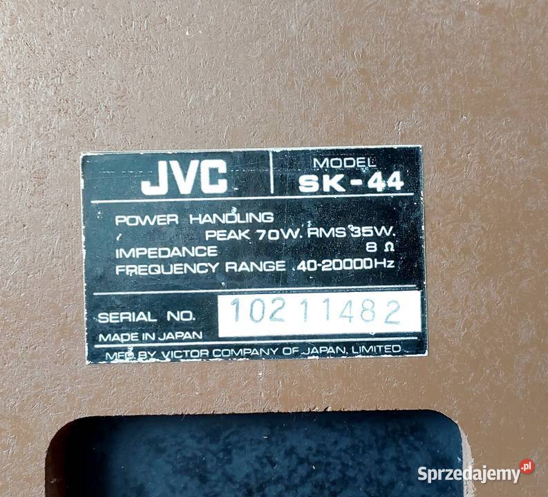 JVC SK44 Kolumny Głośniki Made In Japan VINTAGE