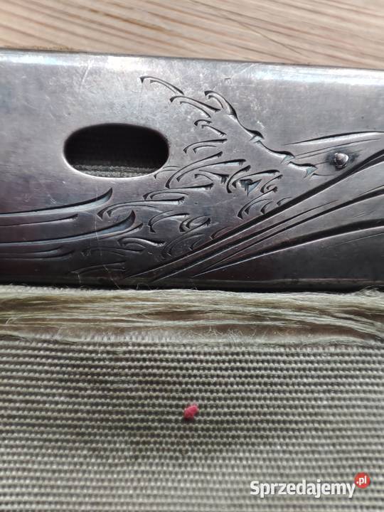 Jedwabna saszeta sakiewka z XIX wieku Antyki mazowieckie Warszawa