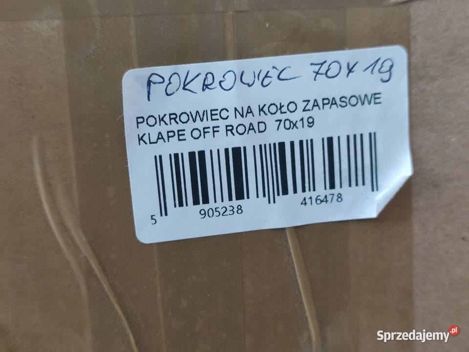 POKROWIEC NA KOŁO ZAPASOWE KLAPE OFF ROAD 70x19 lubelskie