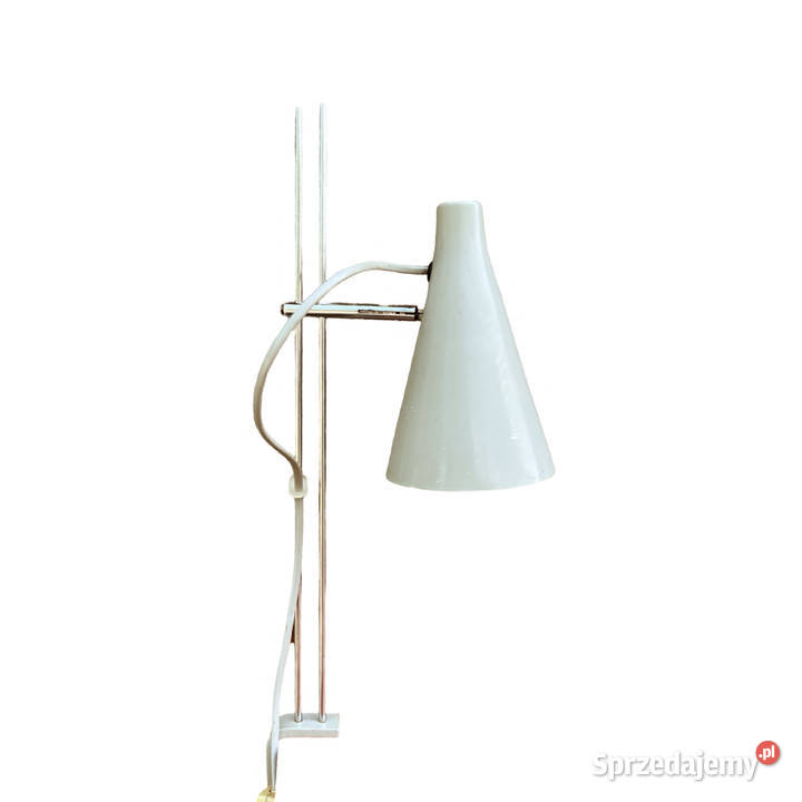 Szara lampa biurkowa proj J Hurka Lidokov sprzedam