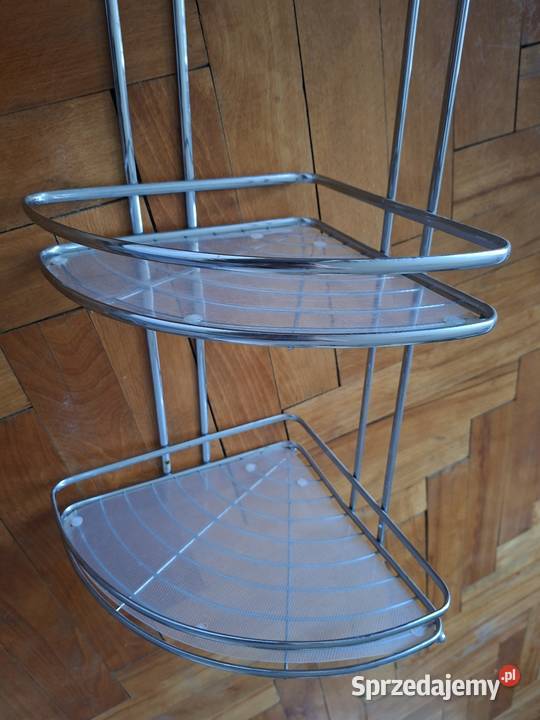 Półka łazienkowa narożna 58x25 chrom mazowieckie Małkinia Górna