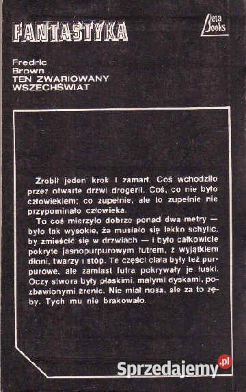 TEN ZWARIOWANY WSZECHŚWIAT Frederic Brown Proza i poezja śląskie Chorzów