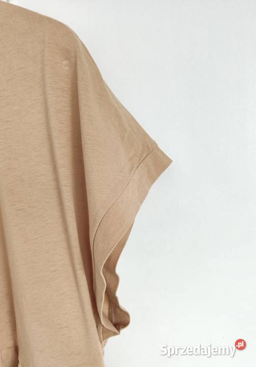 Karmelowa Mango koszulka babydoll vneck XL zachodniopomorskie Szczecin