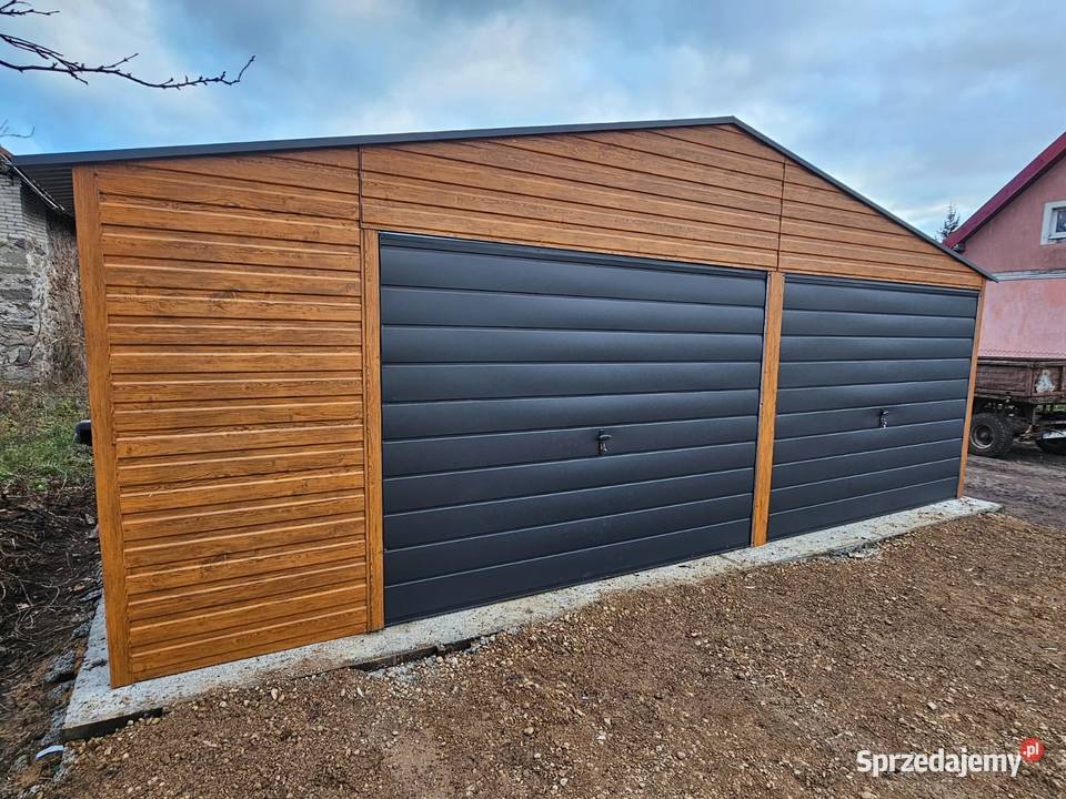 Garaż Mocny Premium 9x5 3 bramy Garaże CAŁA Jędrzejów