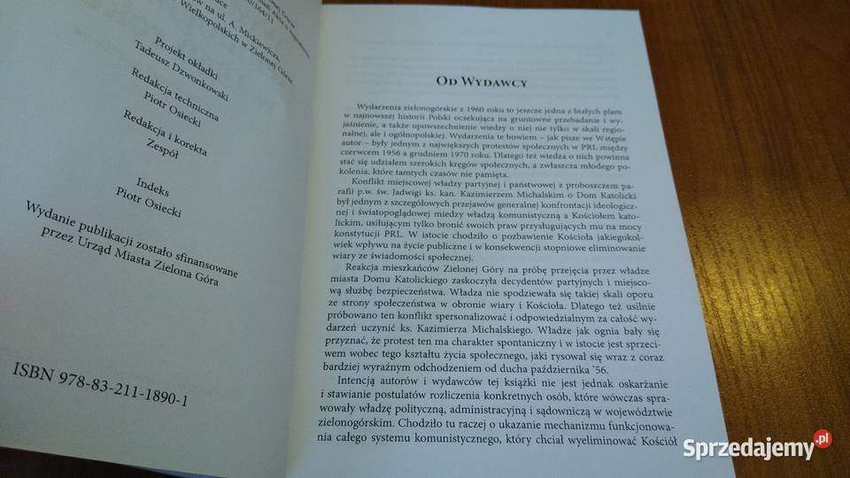 Wydarzenia zielonogórskie w 1960 roku Tadeusz pomorskie Gdańsk