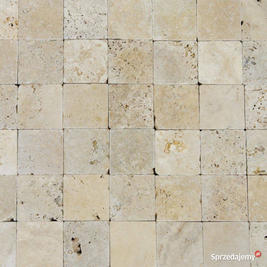 Kostki Trawertyn Classic bębnowany 10x10x1
