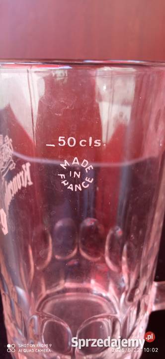 kufel Kronenbourg 05 litra gruby Made in France Ostrzeszów