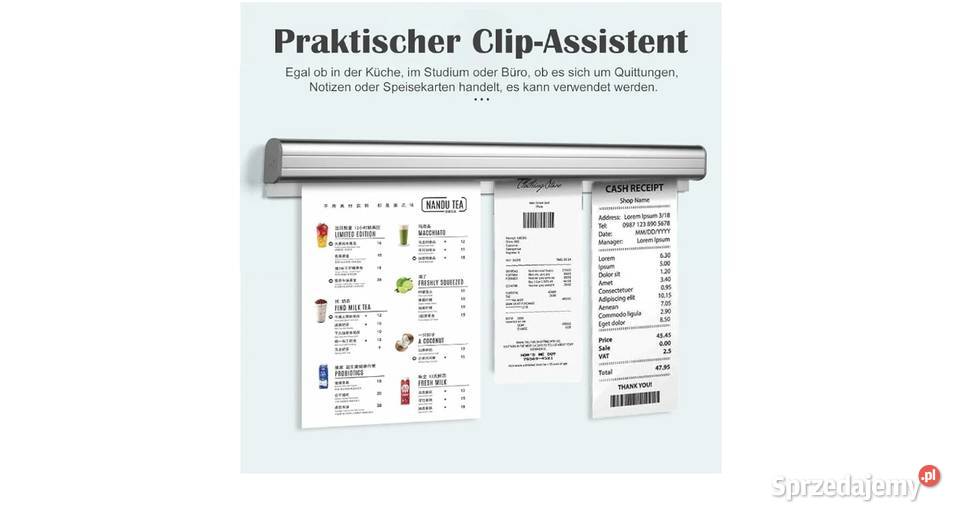 Uchwyty na bony zamówienia do restauracji na Bełchatów