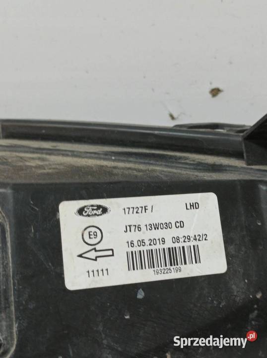 LAMPA PRZÓD LEWA EUROPA JT7613W030CD Ford osobowe