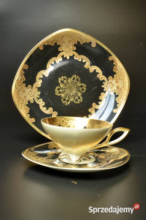 Czarne Trio w Stylu Art Deco Rudolf Wachter dolnośląskie Legnica