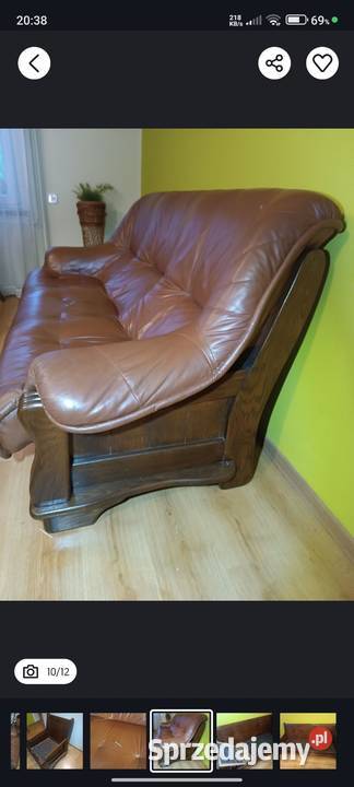 Zestaw wypoczynkowy kanapa 3 osobowa i 2 fotele podkarpackie sprzedam