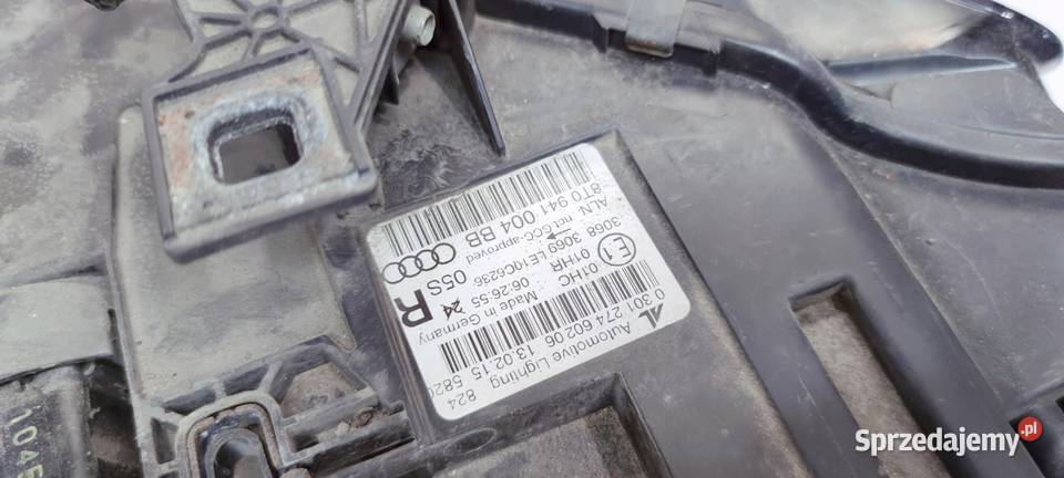 REFLEKTOR LAMPA PRZEDNIA PRAWY PRZÓD AUDI A5 8T osobowe śląskie Przystajń