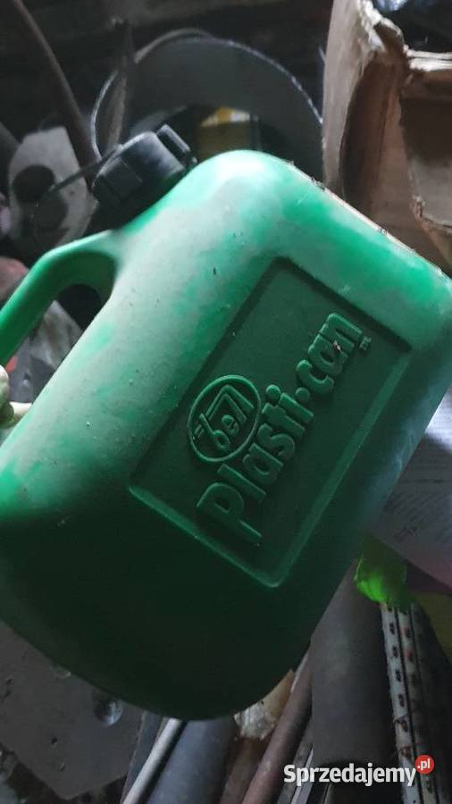 Kanister plastikowy mały zielony na benzyne olej Warszawa