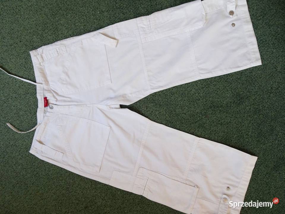Białe spodnie bojówki cargo SANCTED 36 38 Nowy Sącz