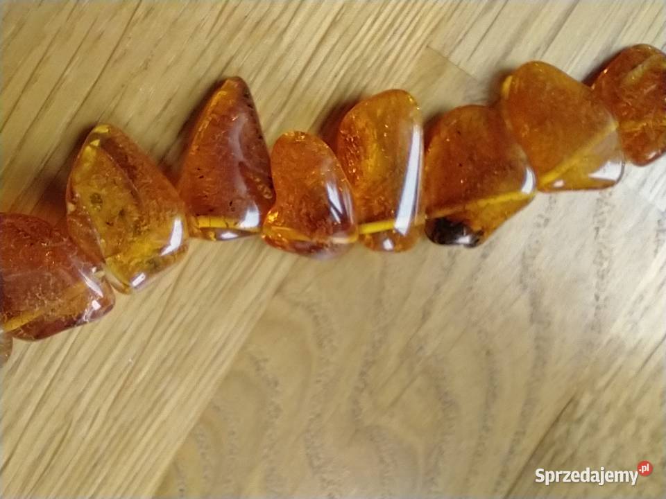 Naszyjnik bursztyn bałtycki rękodzieło Rękodzieło łódzkie Łódź
