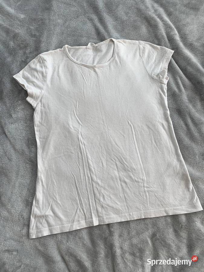 Tshirt bluzka koszulka z krótkim rękawem biała podkarpackie Jasło