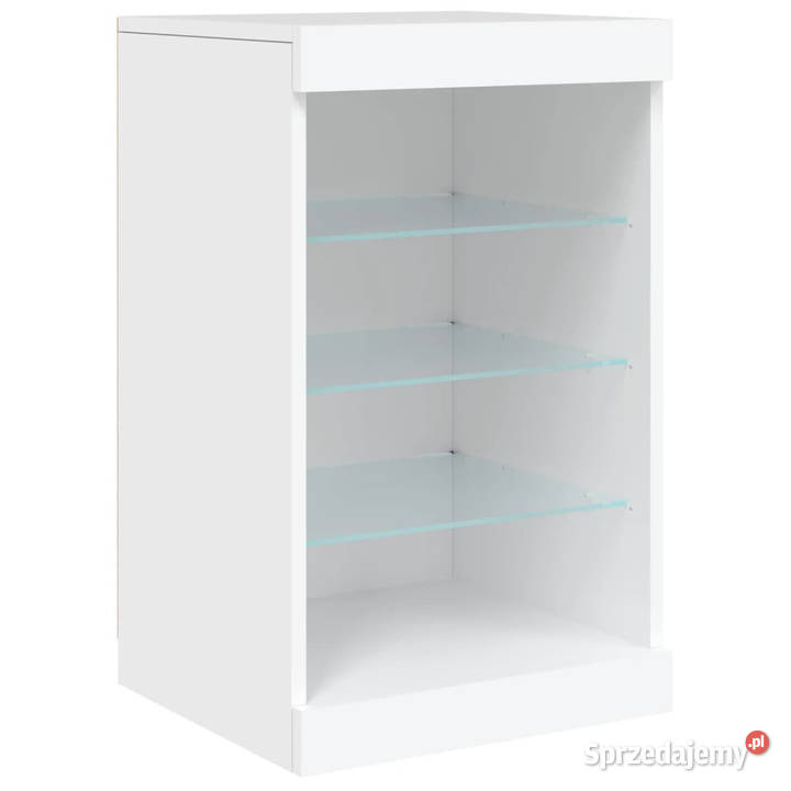 Szafka z oświetleniem LED biała 123x37x67 Warszawa