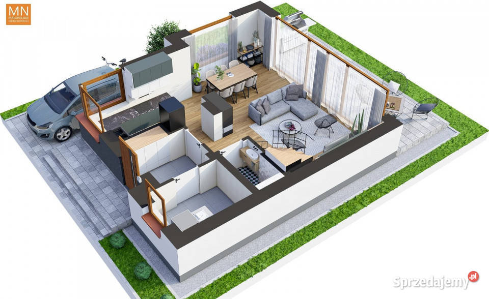 Dom wolnostojący Dojazdów 159m2 do wykończenia