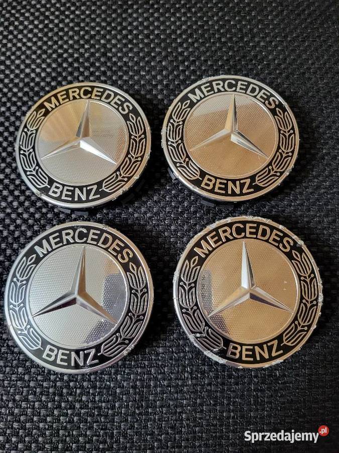 Oryginalne dekielki do felg Mercedes 75mm czarne Bielsko-Biała