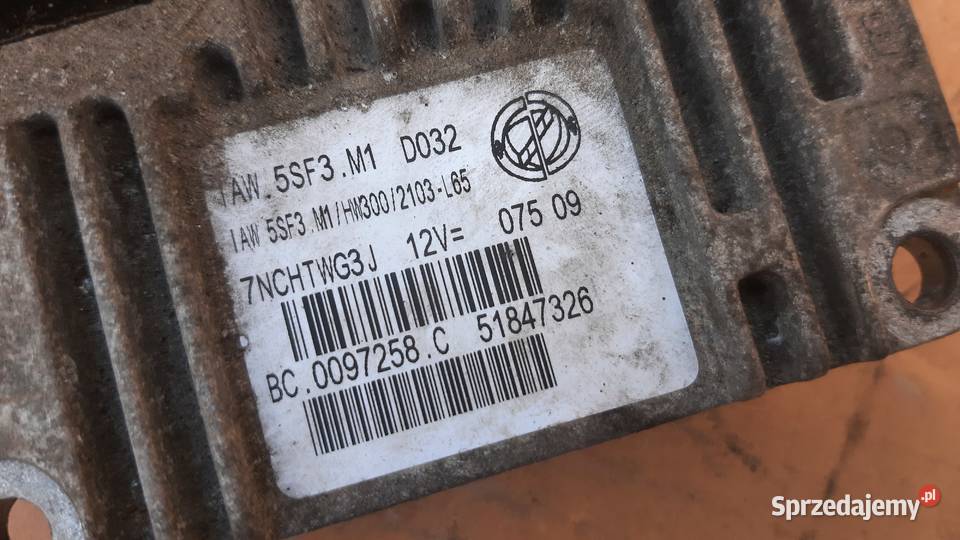 komputer sterownik silnika fiat 51847326 grande dolnośląskie Dębno