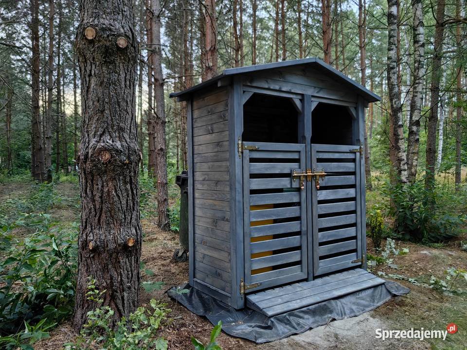 Zabudowa na kosze 18x09m wiata śmietnikowa dach Kalety