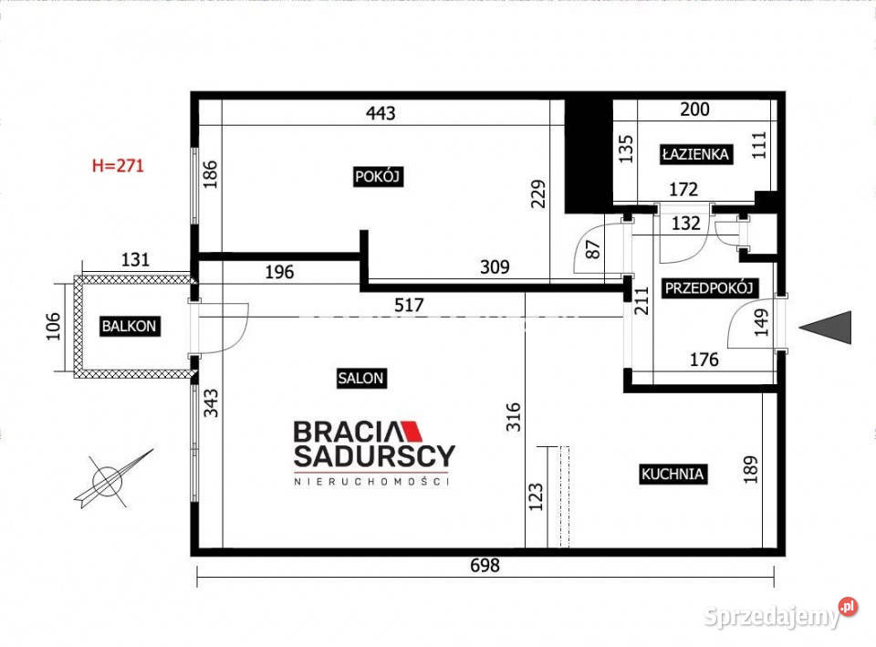 Mieszkanie 3652m2 2 pokoje Kraków os Osiedle małopolskie