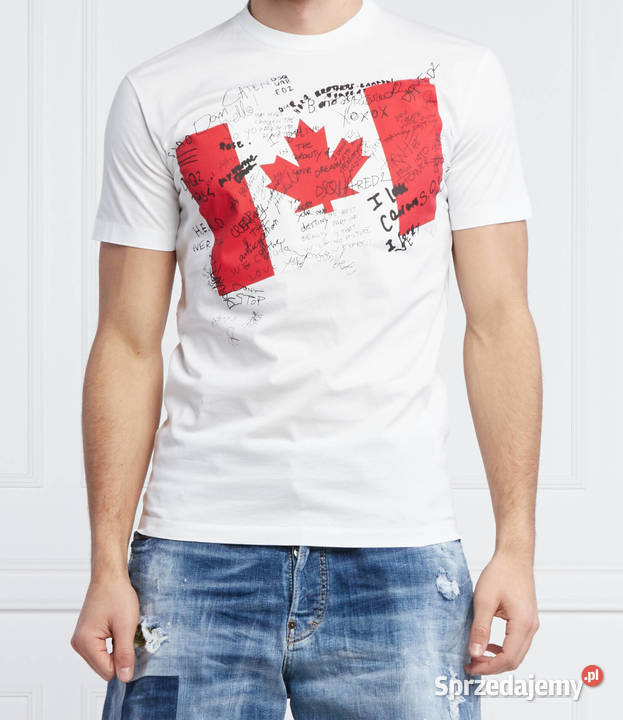 Tshirt męski Dsquared2 Regular Fit nowoczesny Dsquared Białystok