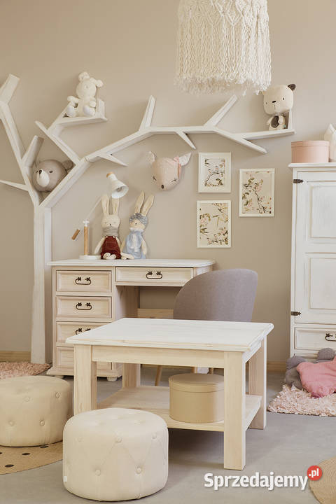 Drewniana ława kawowa stolik kwadratowa do małopolskie Maków Podhalański