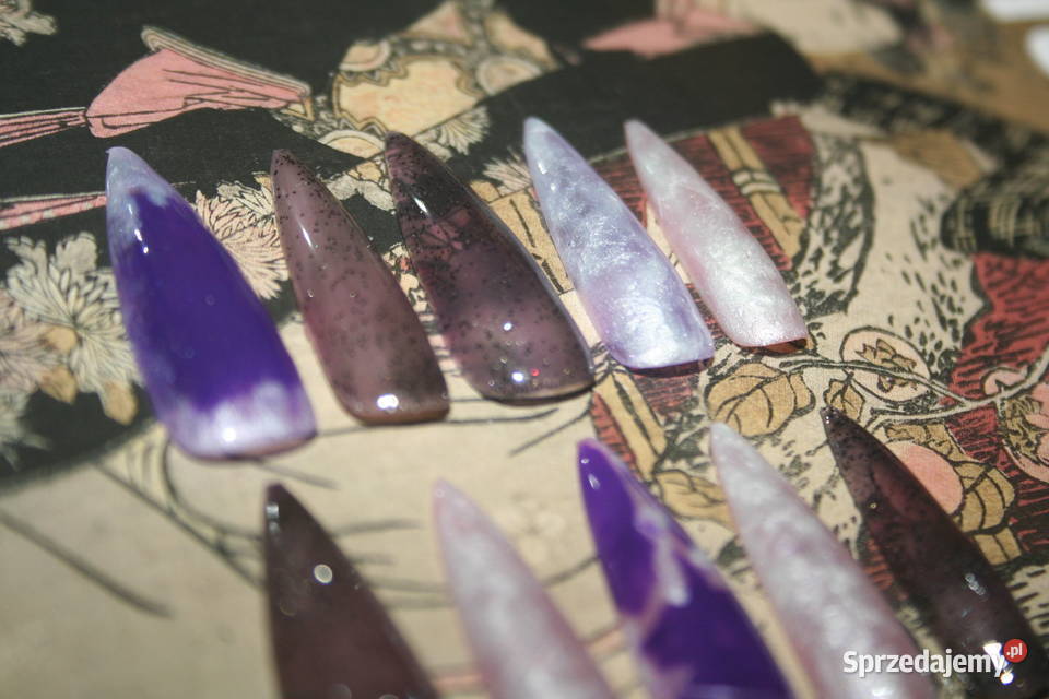 Handmade Press on nails classy avantgarde Białystok sprzedam
