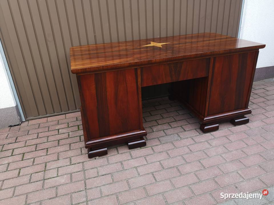 Biurko ARTDECO Orzech Unikatowe Stare Antyk Swarzędz