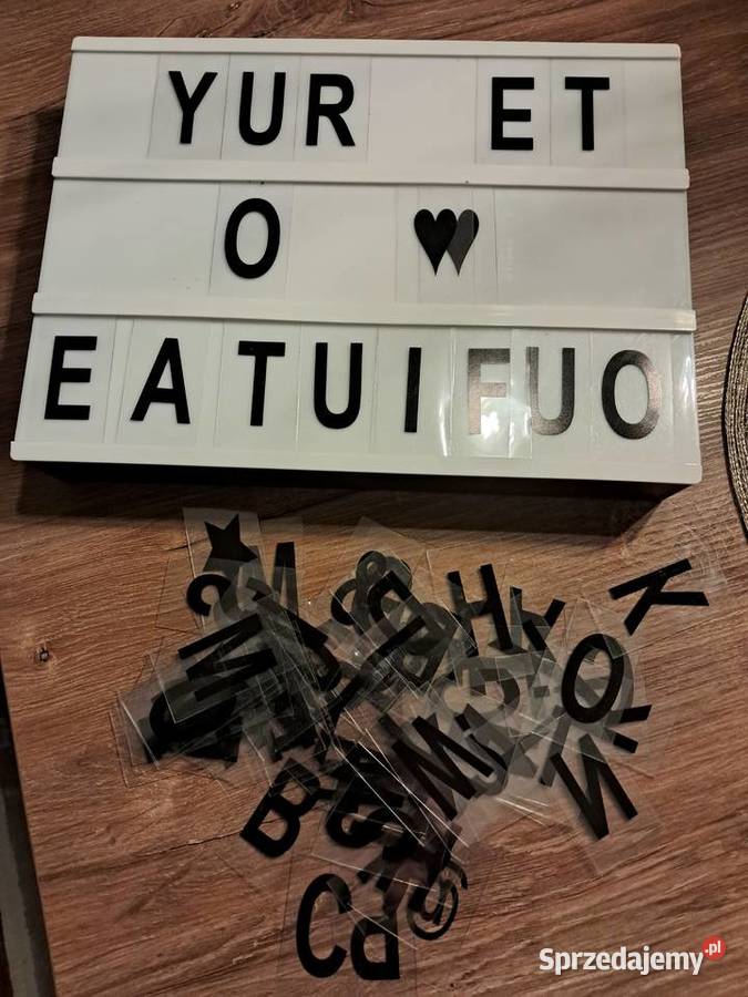 podświetlana tablica literki 30x22 stan Sandomierz sprzedam