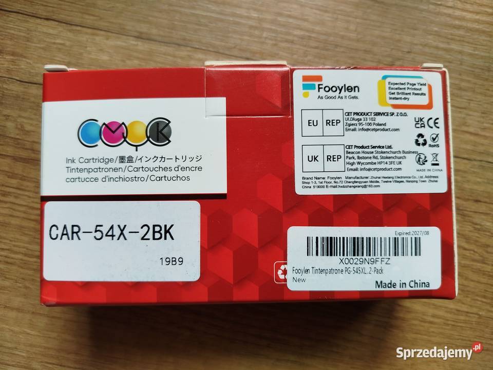 Tusz czarny CAR54X2BK 2 do drukarek Canon PG545 atramentowa Oświęcim